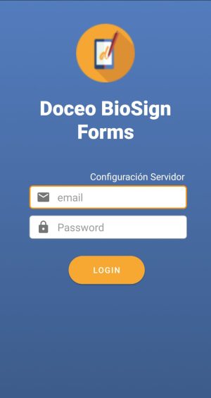 Mockup de Doceo BioSign Forms para firma electrónica en HTML.